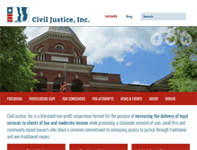 Tablet Screenshot of civiljusticenetwork.org